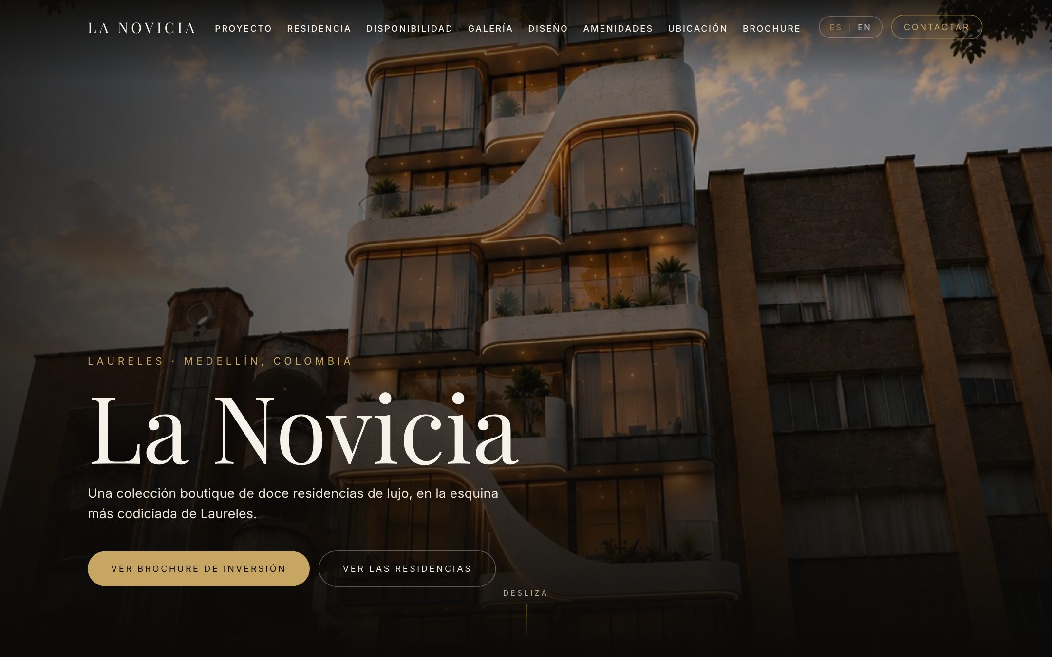 La Novicia website